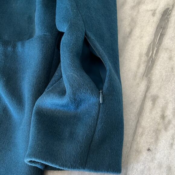 Time for Me Teal Blue Coat Mid Weight Winter Lined Zipper Woman Size Large - Picture 13 of 13